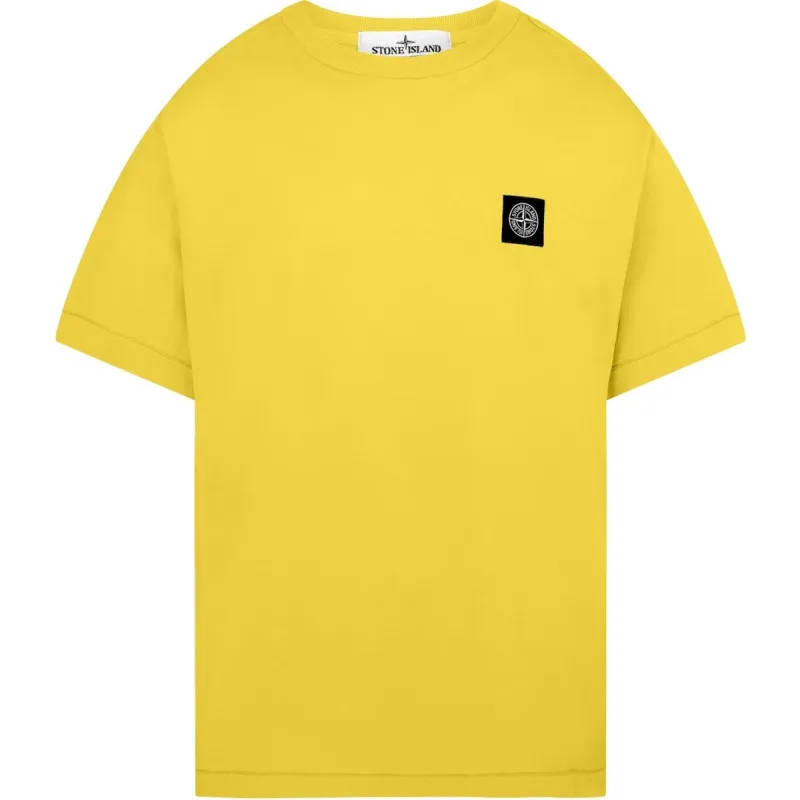 Stone Island Patch T Shirt Yellow sold by Klay UK