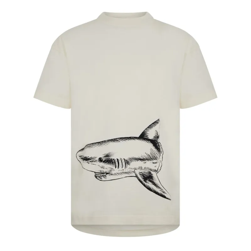 Palm Angels Outline Shark T Shirt sold by Klay UK