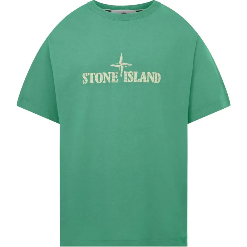 Stone Island Class Logo T Shirt Green sold by Klay UK