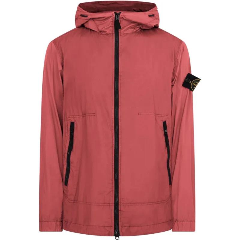 Stone Island Crinkle Rep Hooded Jacket Off Red sold by Klay UK