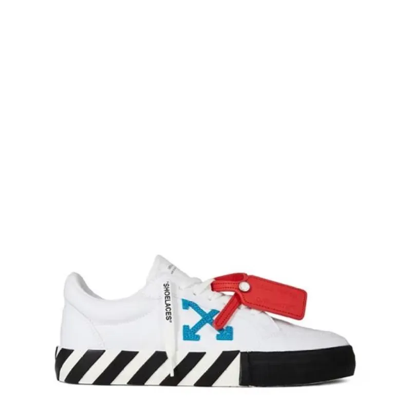 Off White Low Vulcanized Trainers White/Blue sold by Klay UK