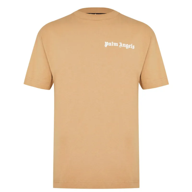 Palm Angels Logo T Shirt Tan sold by Klay UK