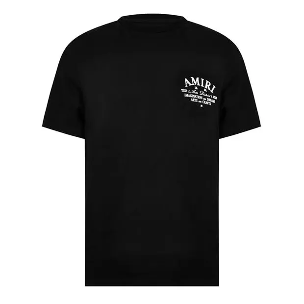 Amiri Art Logo T Shirt Black sold by Klay UK