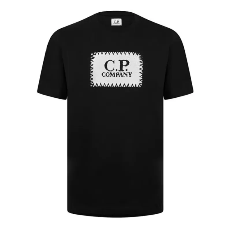CP Company Logo T Shirt Navy sold by Klay UK