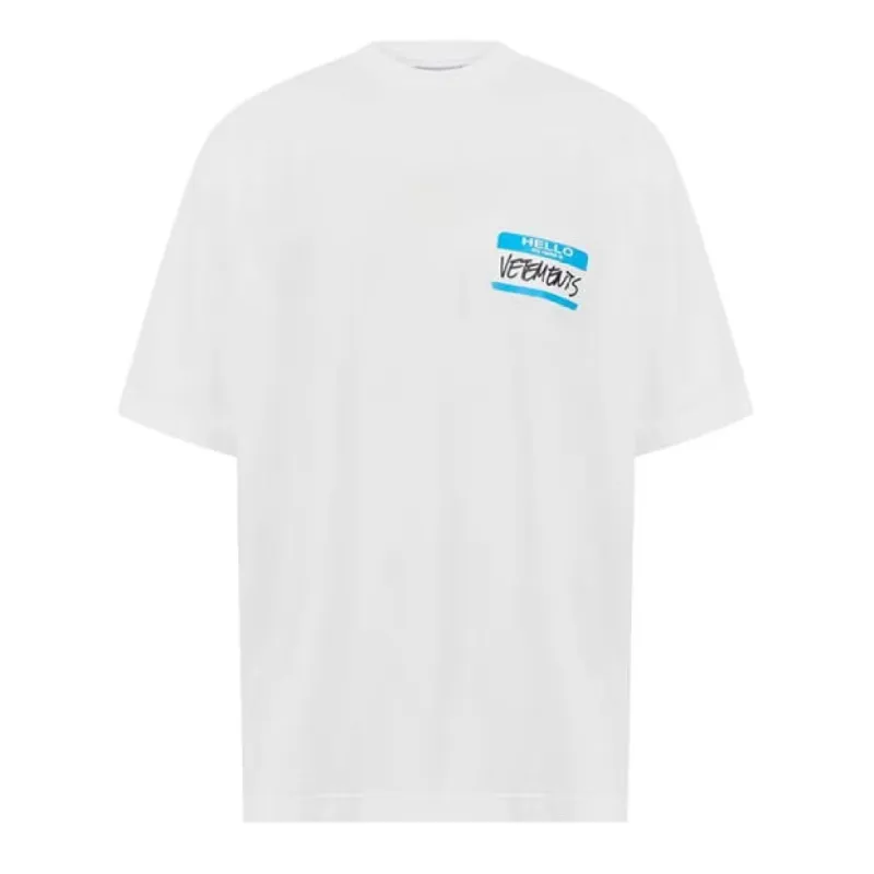 Vetements Vete Name T Shirt White sold by Klay UK
