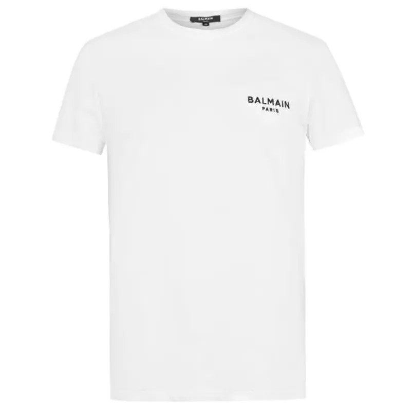 Balmain Chest Logo T-Shirt White sold by Klay UK