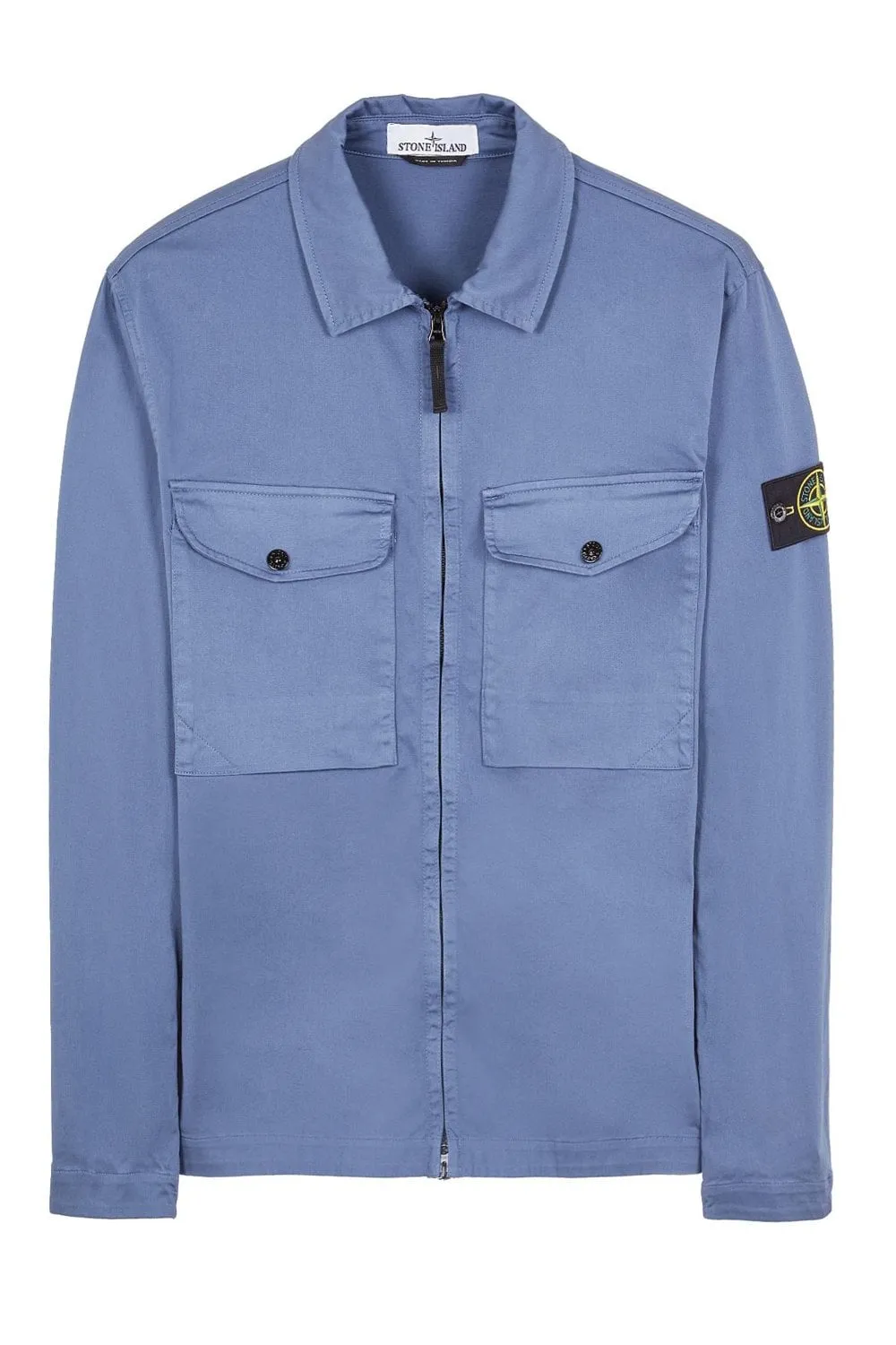 Stone Island Stretch Overshirt Avio sold by Klay UK