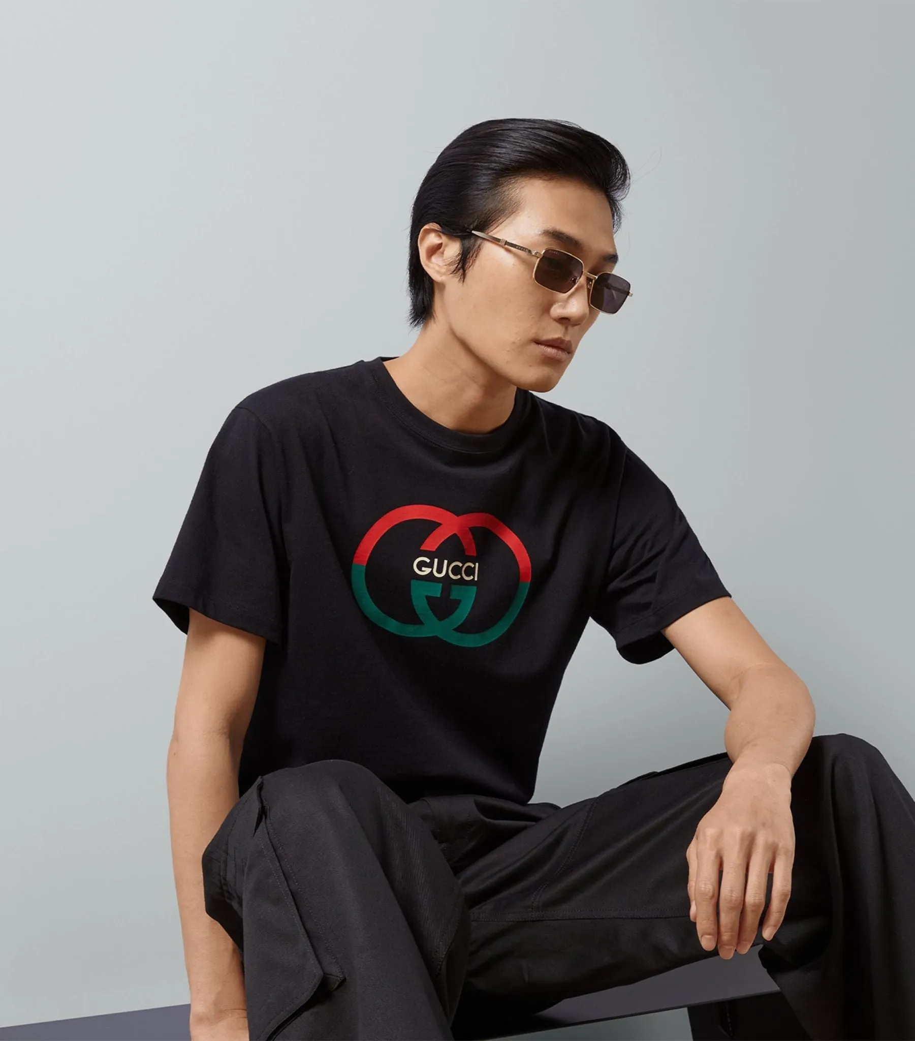 Gucci GG Logo T Shirt Black sold by Klay UK product image thumbnail 2