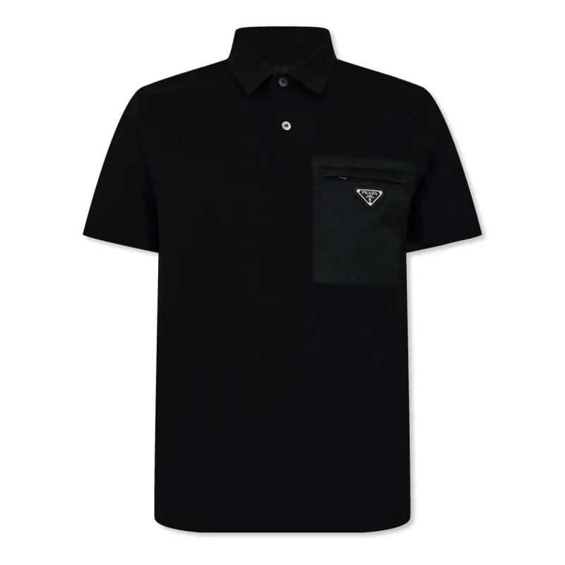 Prada Pocket Polo Black made by Prada