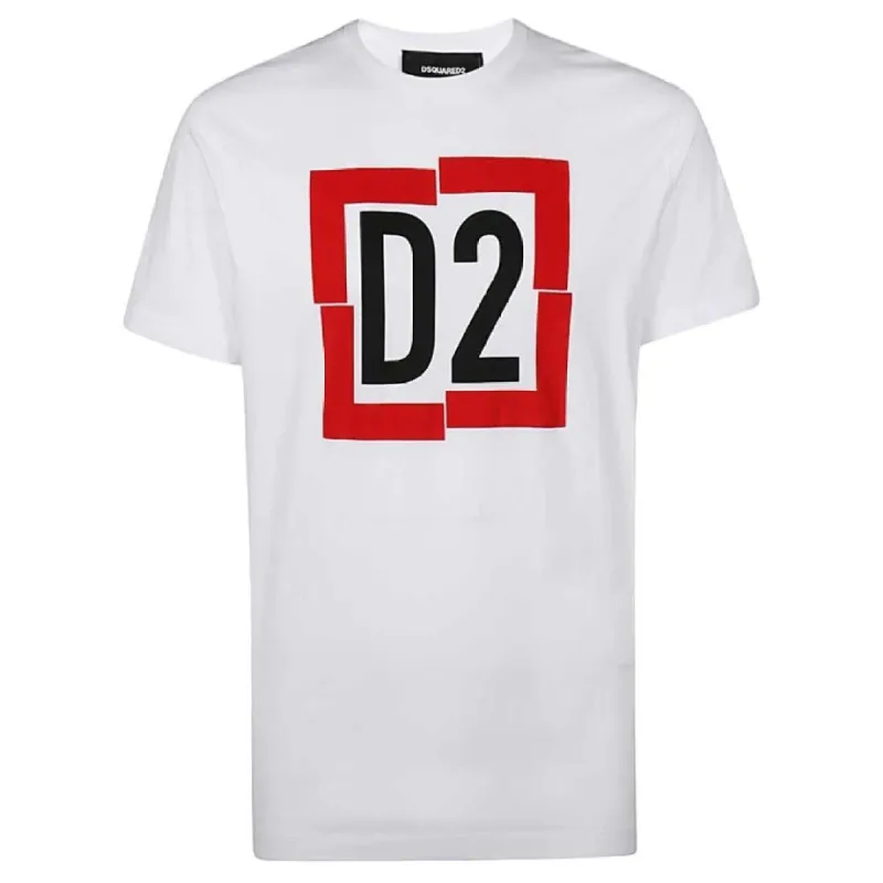 DSquared2 D2 T-Shirt White/Red sold by Klay UK