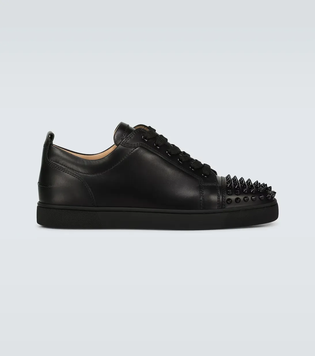 Christian Louboutin Louis junior Spikes Black sold by Klay UK