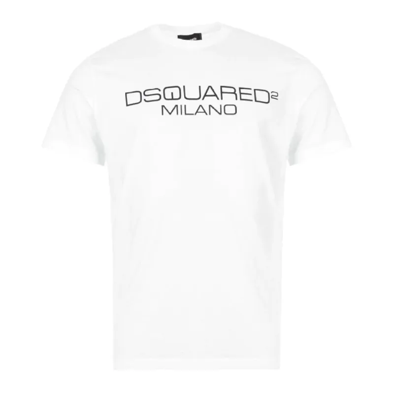 DSquared2 Milano T-Shirt White sold by Klay UK