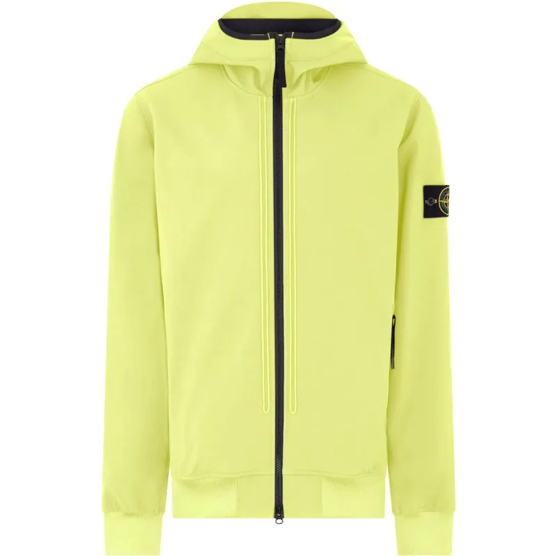 Stone Island Hooded Soft Shell Jacket Pistachio made by Stone Island