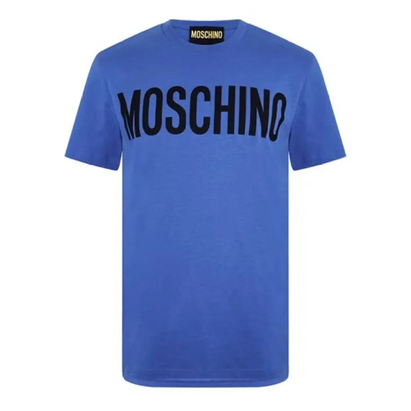Moschino Logo T Shirt Blue sold by Klay UK