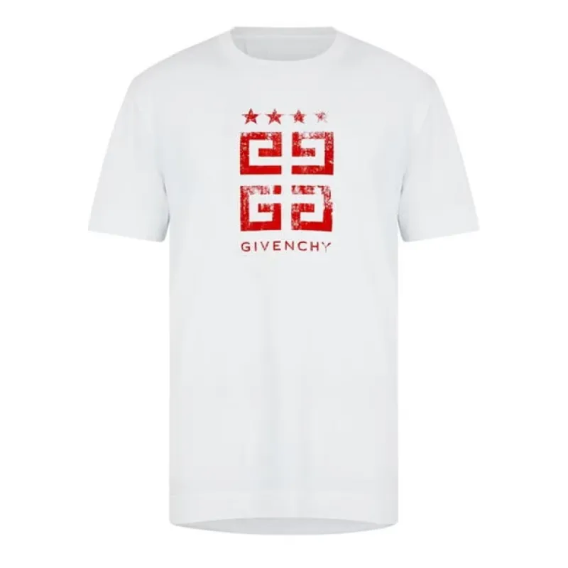 Givenchy Brush Star T-Shirt White sold by Klay UK