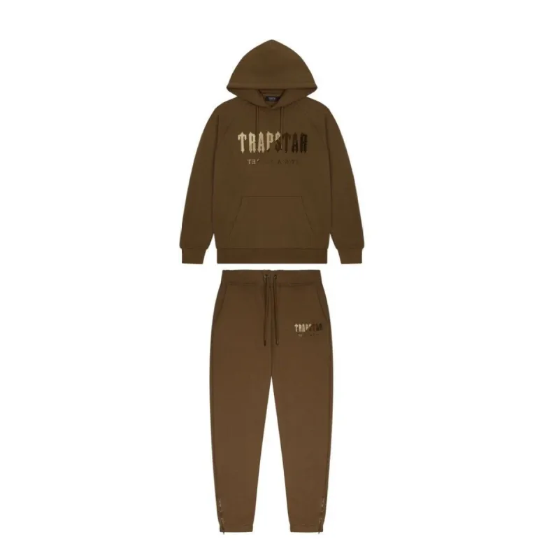 Trapstar Chenille Logo Tracksuit Coffee sold by Klay UK