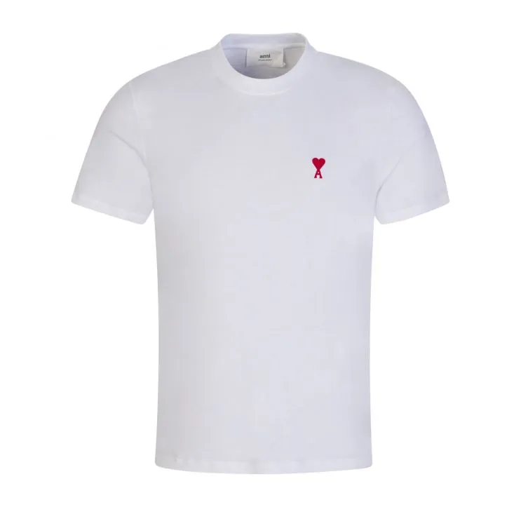 Ami Paris Logo T Shirt White sold by Klay UK
