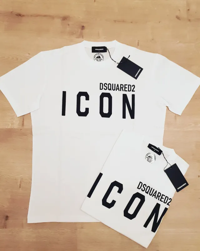 DSquared2 ICON T-Shirt White sold by Klay UK