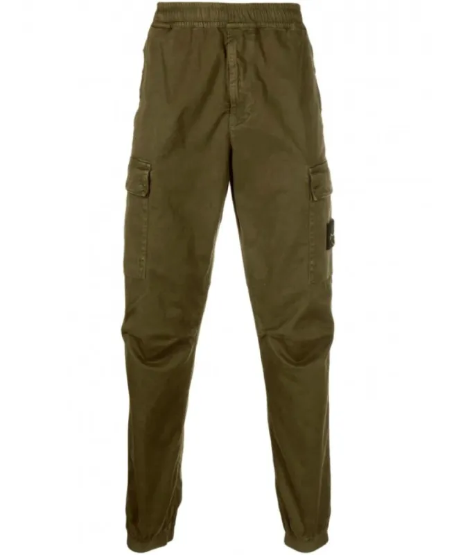 Stone Island Cuffed Cargo Pants Khaki sold by Klay UK