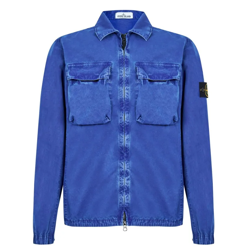 Stone Island Overshirt Royal Blue sold by Klay UK