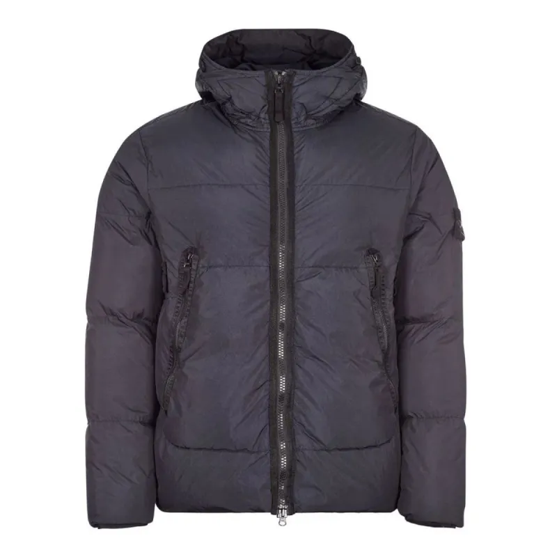 Stone Island Crinkle Reps Down Jacket Navy sold by Klay UK