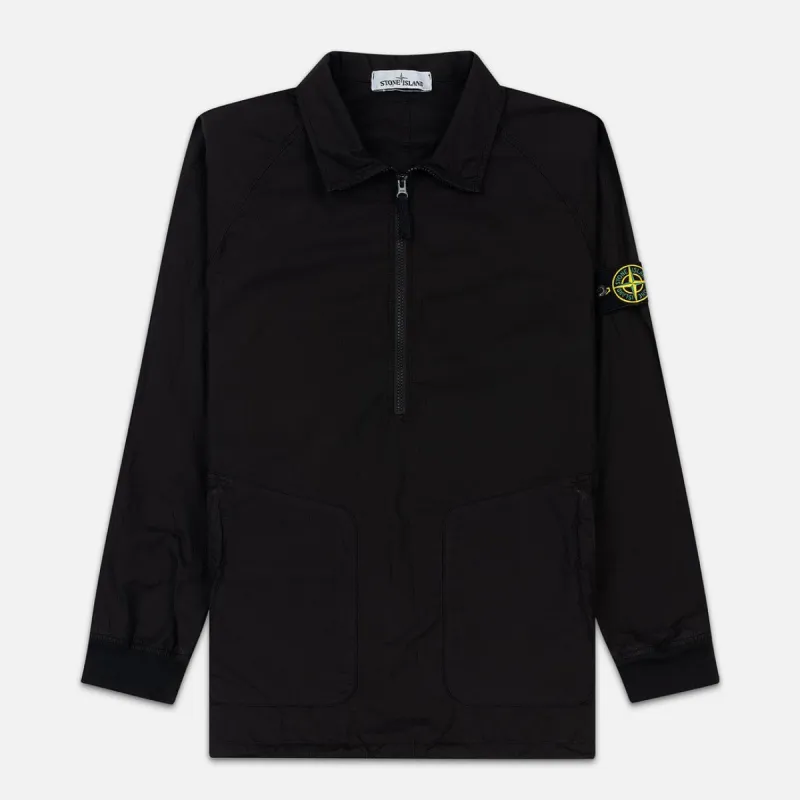 Stone Island Half Zip Overshirt Black sold by Klay UK
