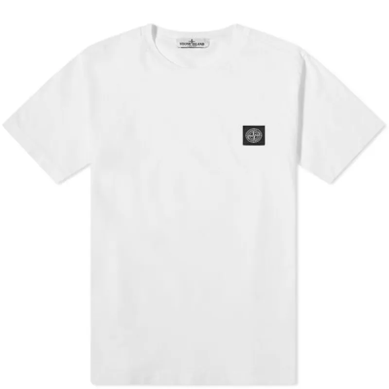 Stone Island Boys Patch T Shirt White sold by Klay UK