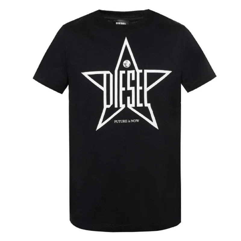 Diesel Start Logo T Shirt Black sold by Klay UK