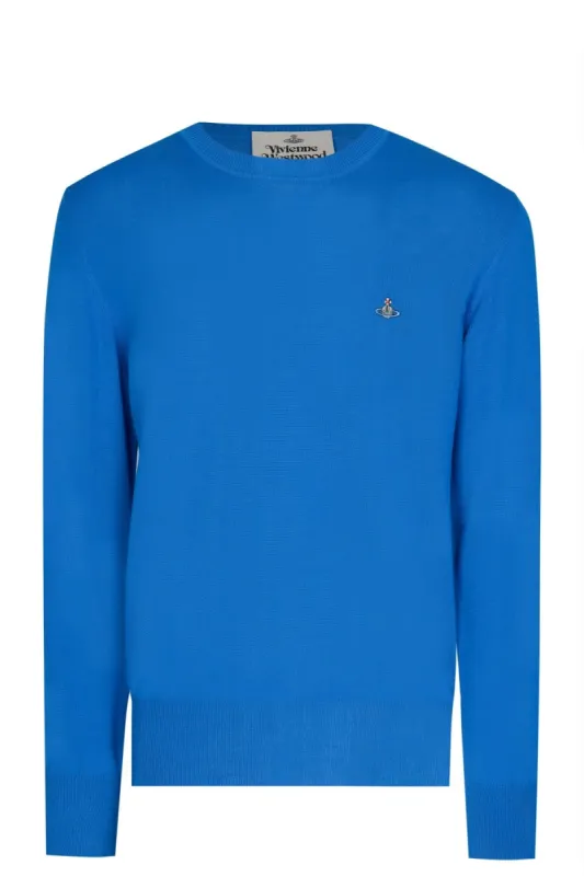 Vivienne Westwood Orb Jumper Royal Blue sold by Klay UK
