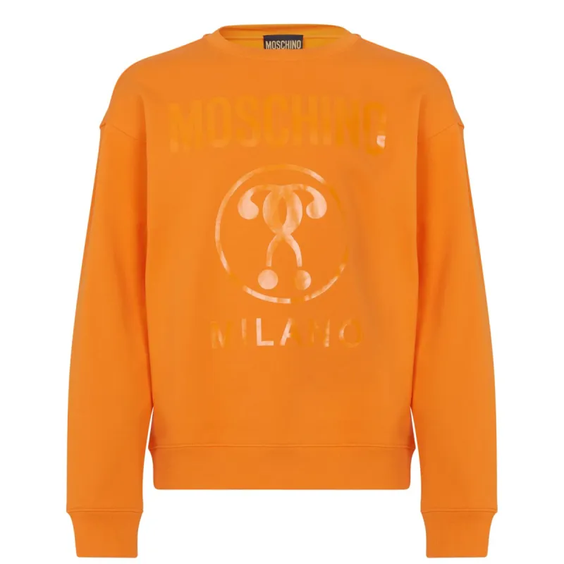 Moschino Logo Jumper Orange sold by Klay UK