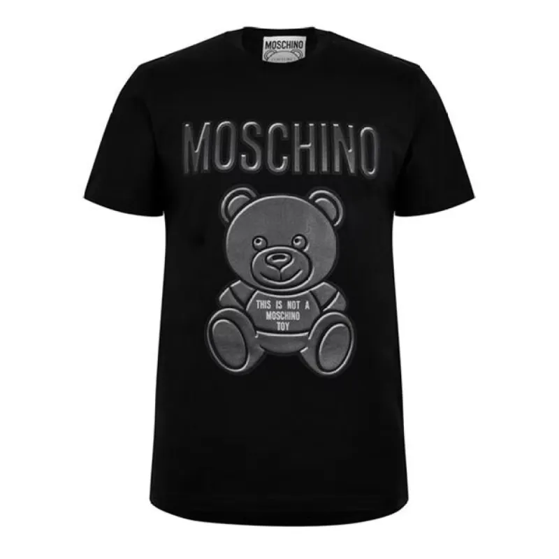 Moschino Teddy Logo T Shirt Black sold by Klay UK