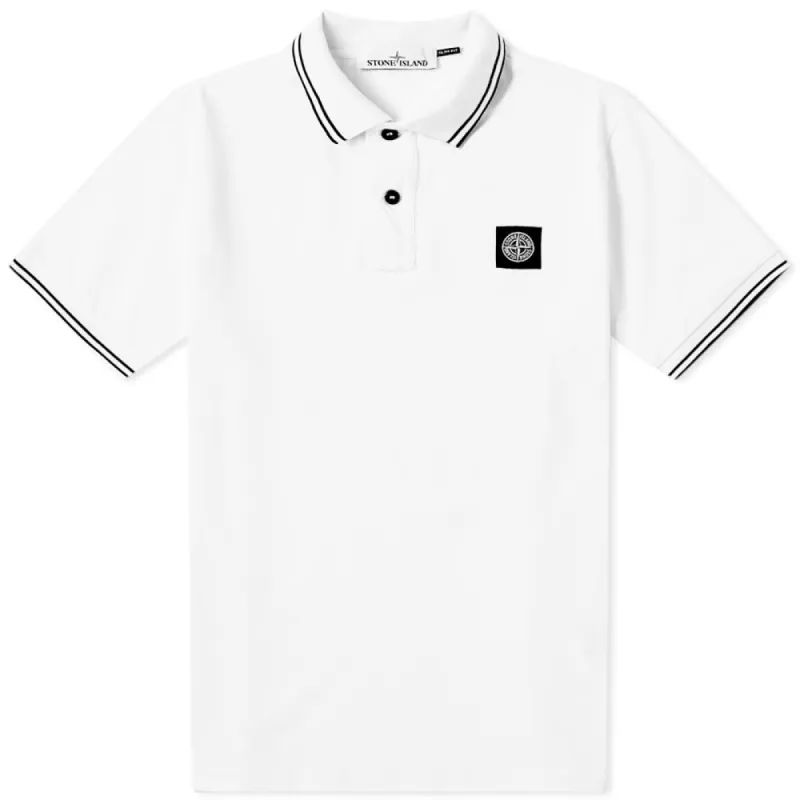 Stone Island Polo T Shirt White made by Stone Island