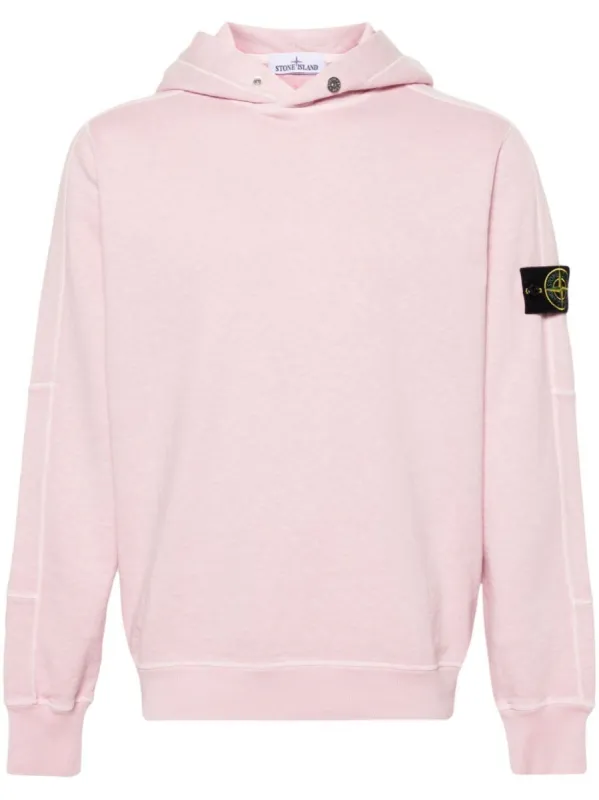 Stone Island Logo Hoodie Rose sold by Klay UK