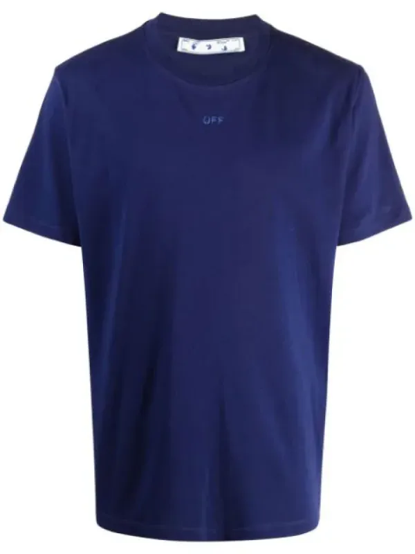 OFF WHITE Rubber ARROW T Shirt Navy sold by Klay UK