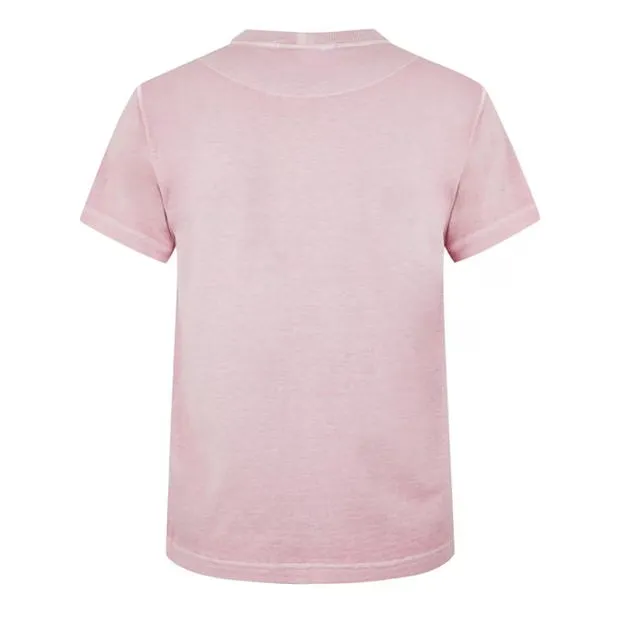 Stone Island Garment Dyed Logo T Shirt Pink sold by Klay UK product image thumbnail 2