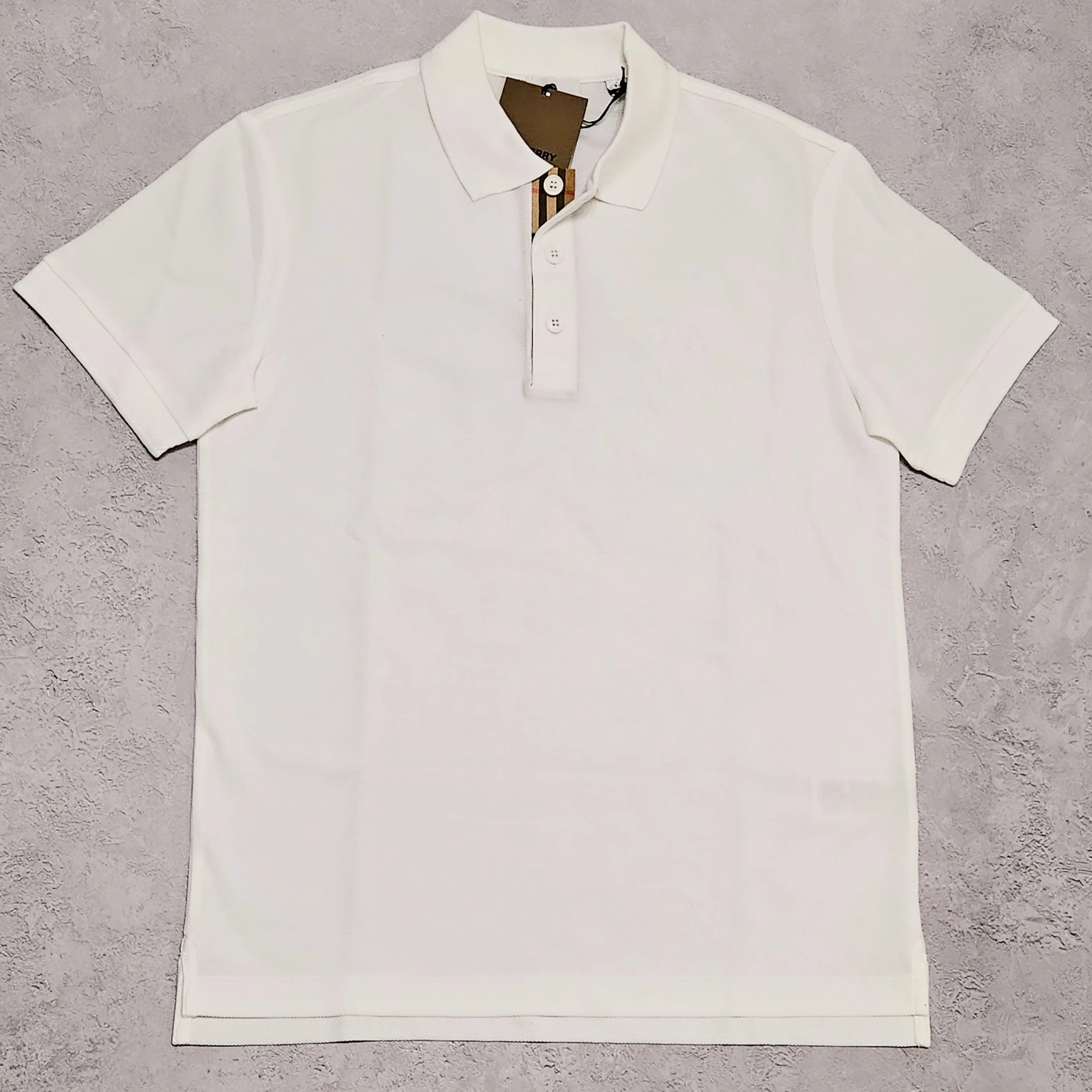 Burberry Classic Eddie Polo White sold by Klay UK