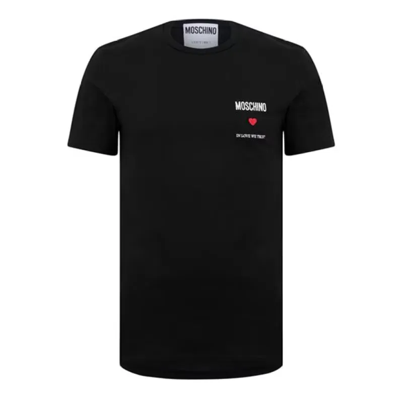 Moschino Love Logo T Shirt Black sold by Klay UK