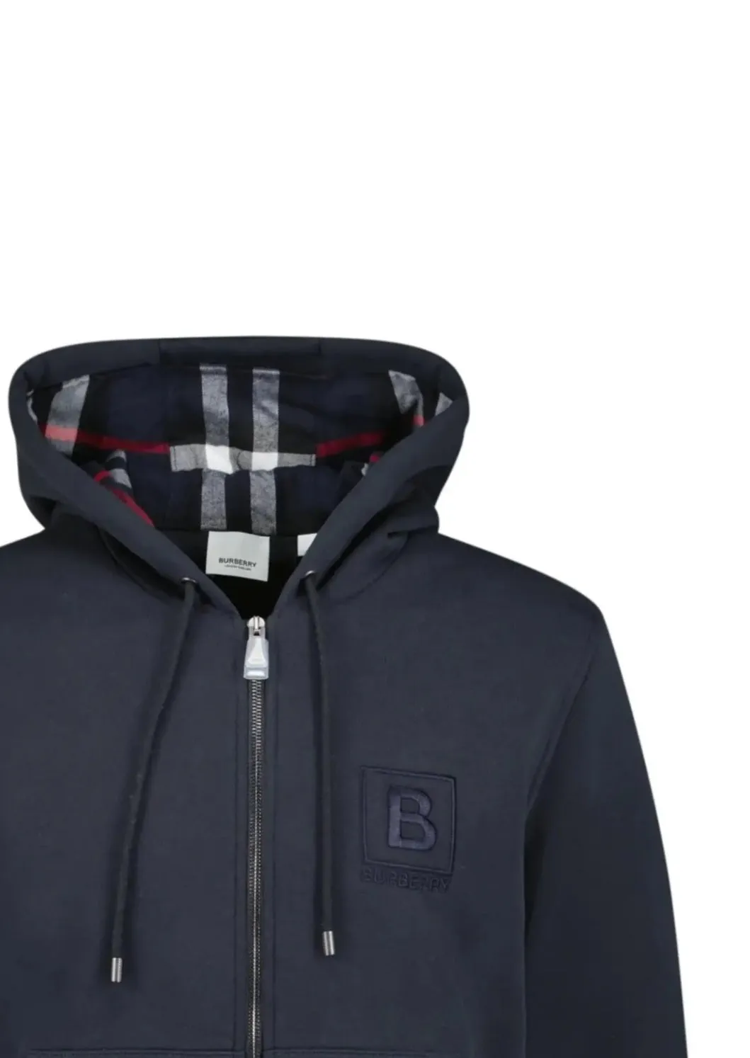 Burberry Check Zip Hoodie Navy sold by Klay UK product image thumbnail 2