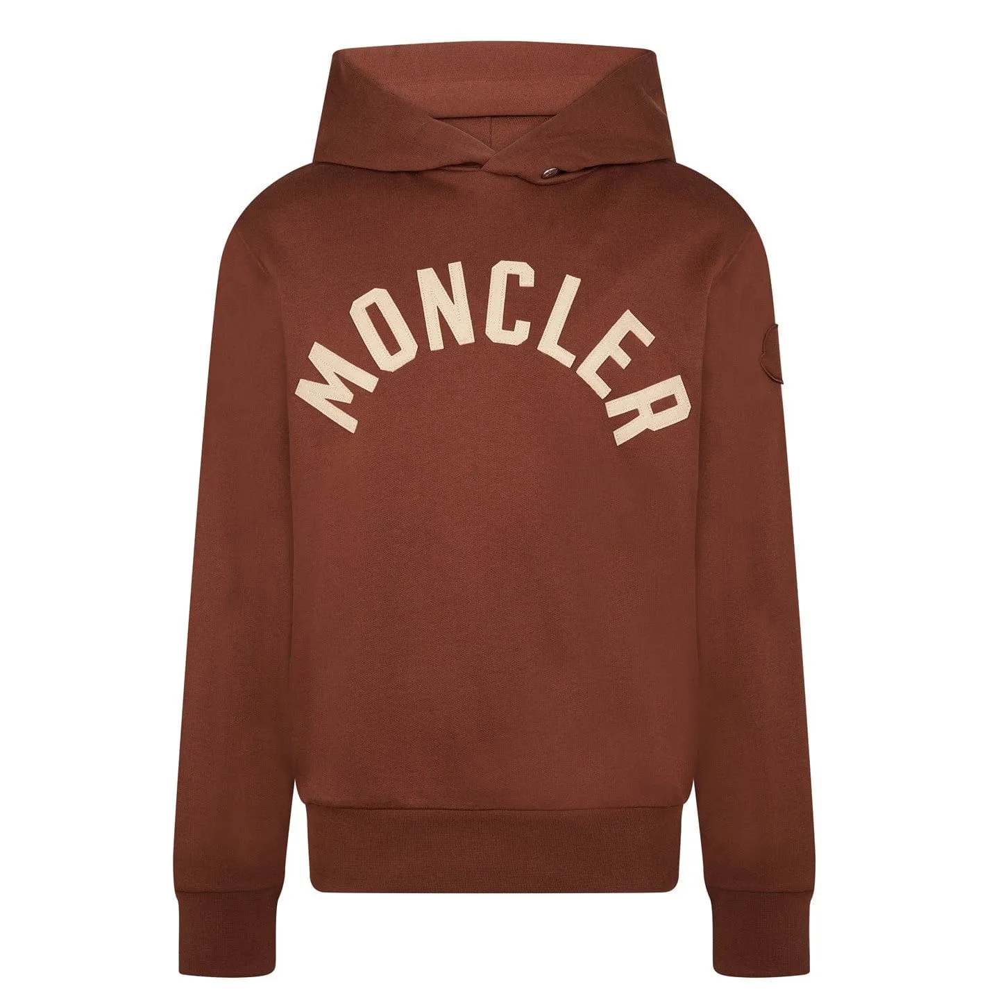 Moncler Logo Hoodie Brown sold by Klay UK