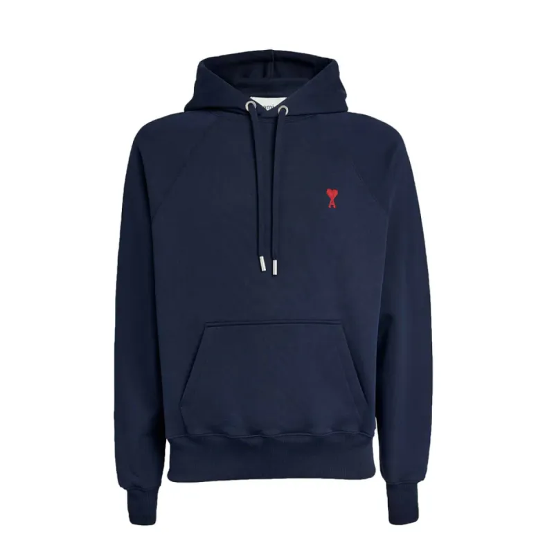 Ami Paris Classic Logo Hoodie Night Blue sold by Klay UK