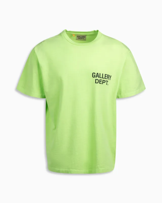 Gallery Dept Souvenir T Shirt Neon Green sold by Klay UK
