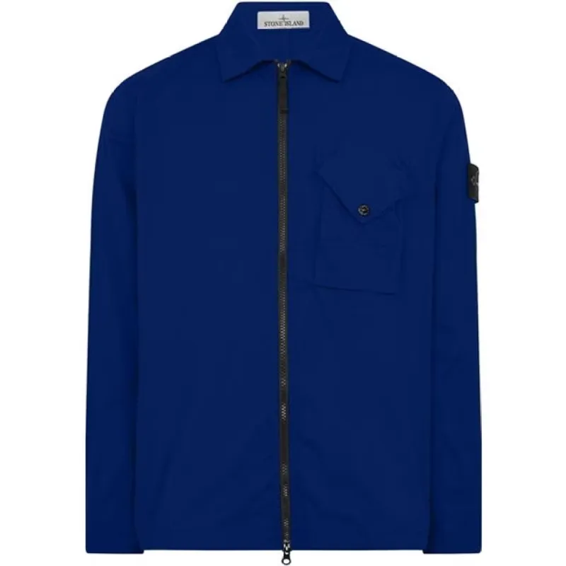 Stone Island Bellows Overshirt Bluette sold by Klay UK