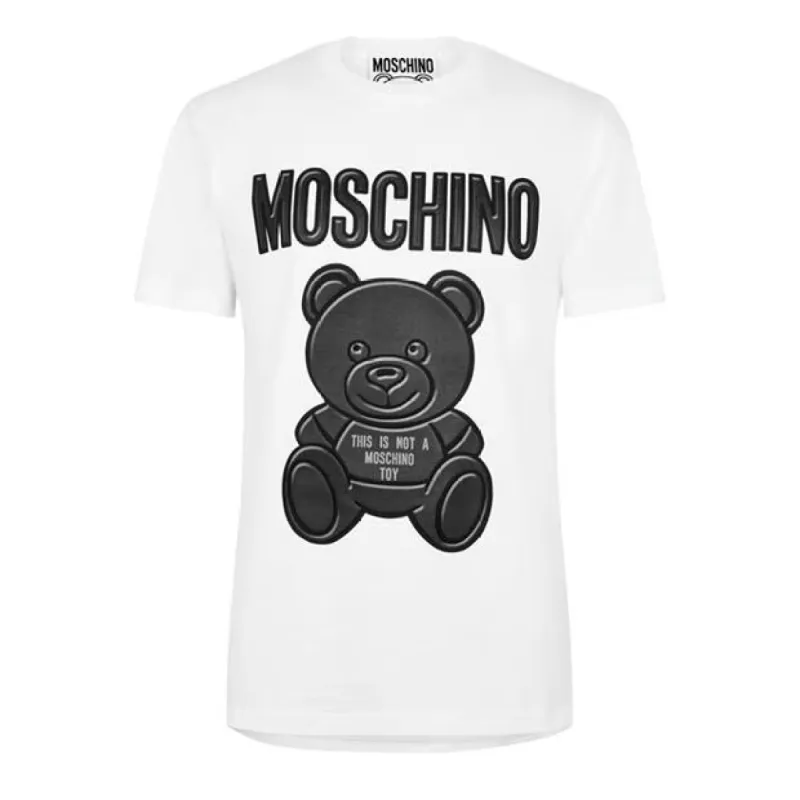 Moschino Teddy Logo T Shirt White made by Moschino