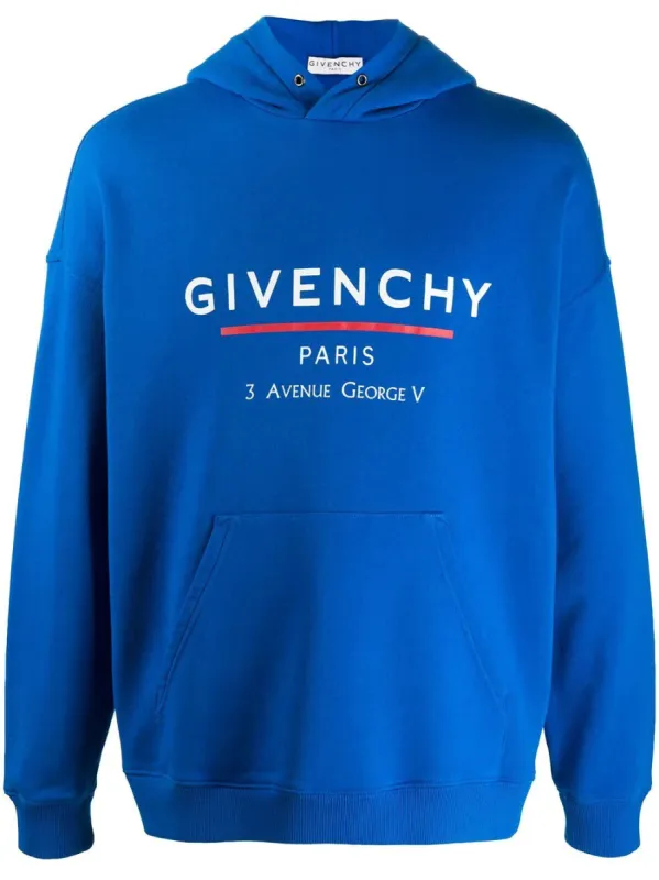 Givenchy Logo Hoodie Blue (Lightly Worn) sold by Klay UK