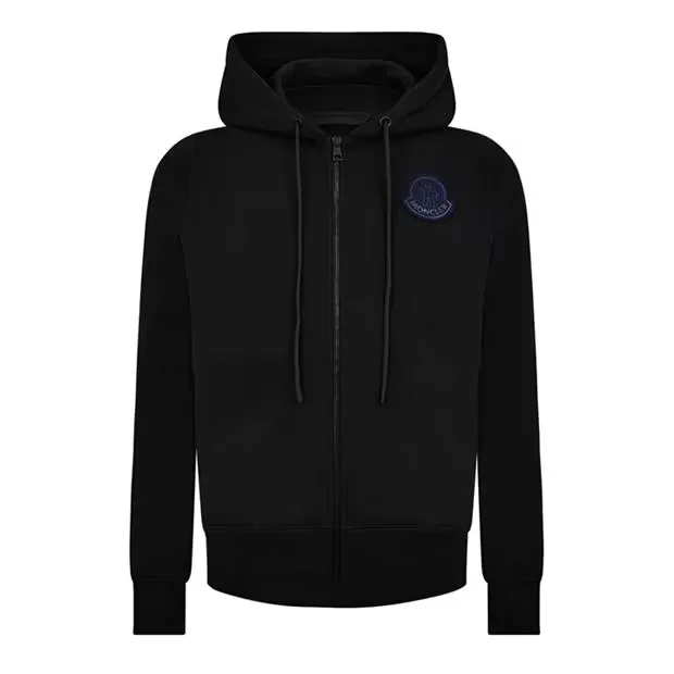 Moncler Logo Zip Hoodie Black sold by Klay UK