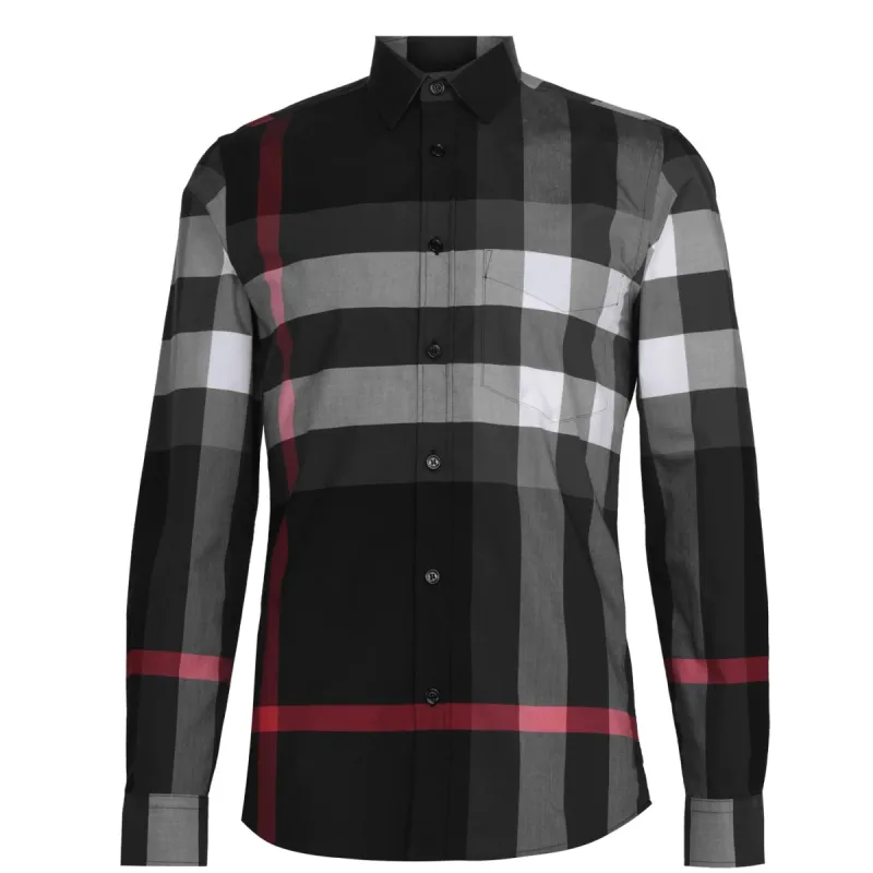 Burberry Burberry Somerton Check Shirt Navy | Parallel