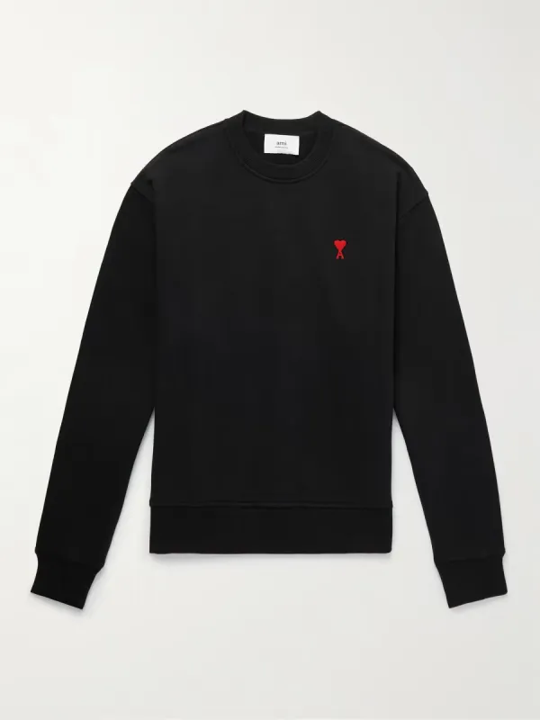 Ami Paris Logo Sweatshirt Black sold by Klay UK