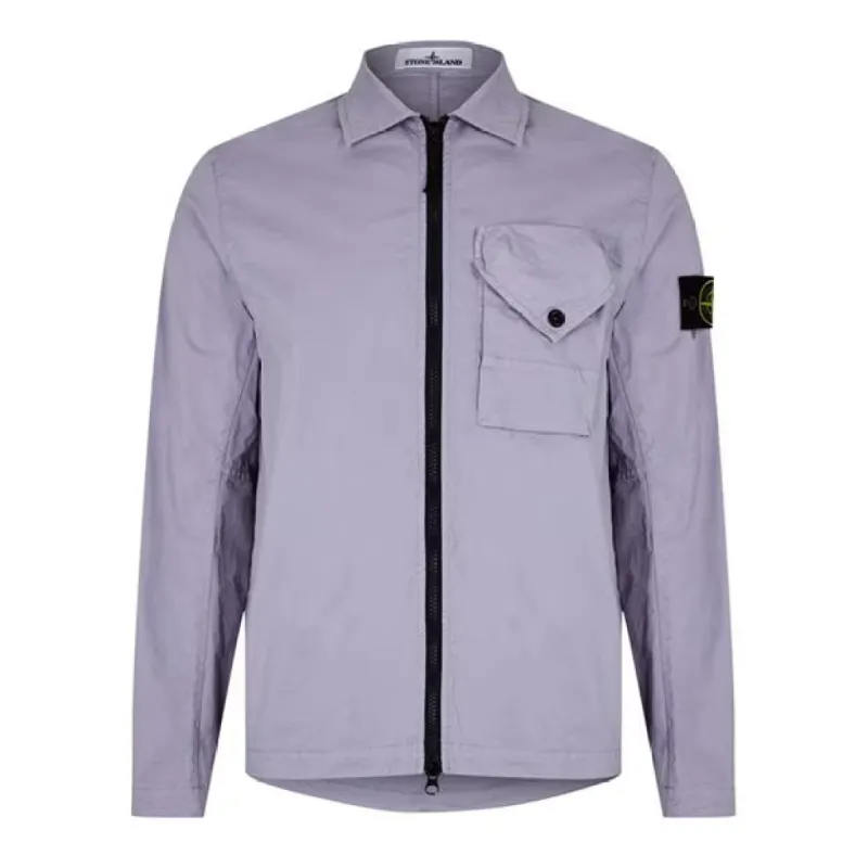 Stone Island Bellows Overshirt Lavanda sold by Klay UK