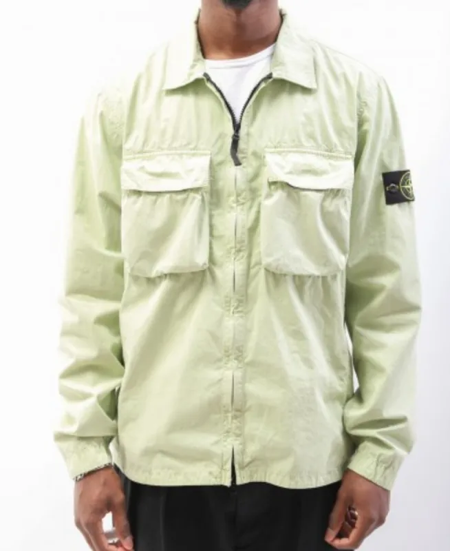 Stone Island Overshirt New Season Lime sold by Klay UK