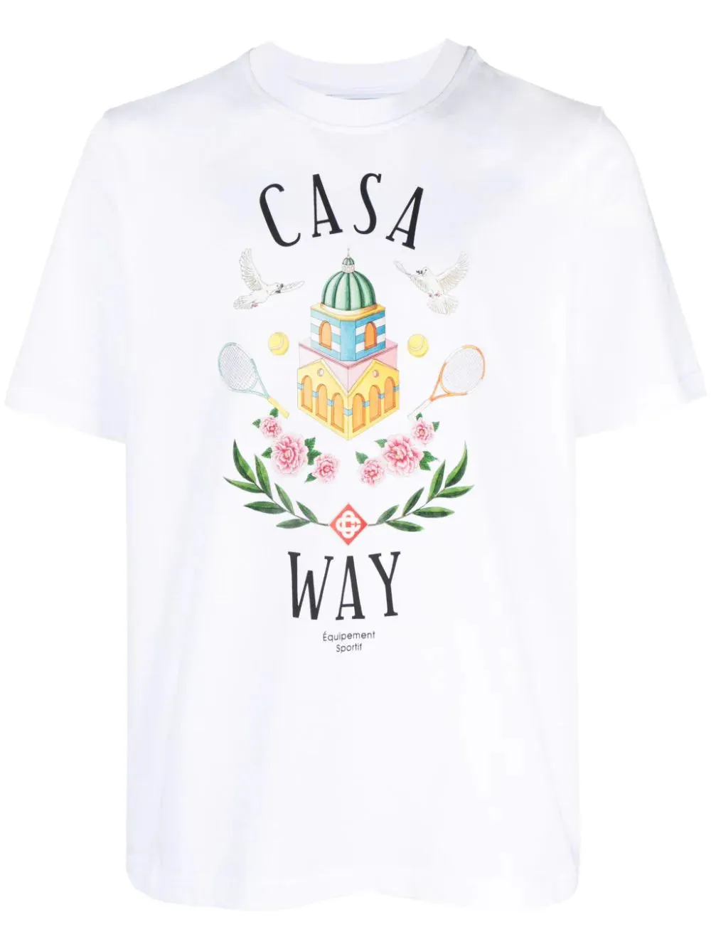 Casablanca Way T Shirt White sold by Klay UK